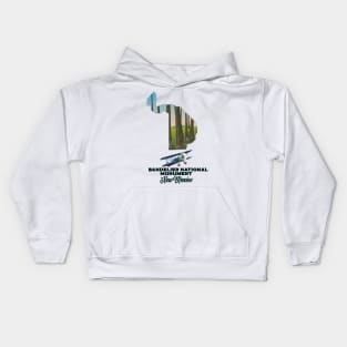 bandelier national monument New Mexico map Kids Hoodie